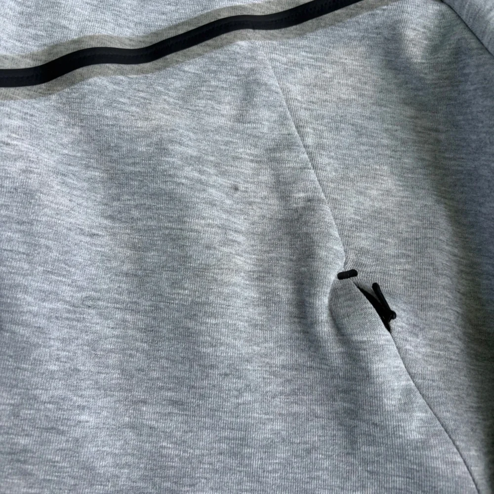 Nike Tech Fleece Full Zip Track Jacket Women's Medium Gray Black CU4491-063
